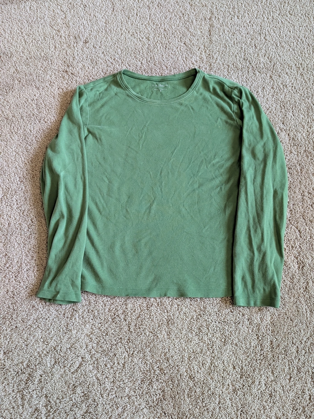 L.L. Bean Green Long Sleeve Tee